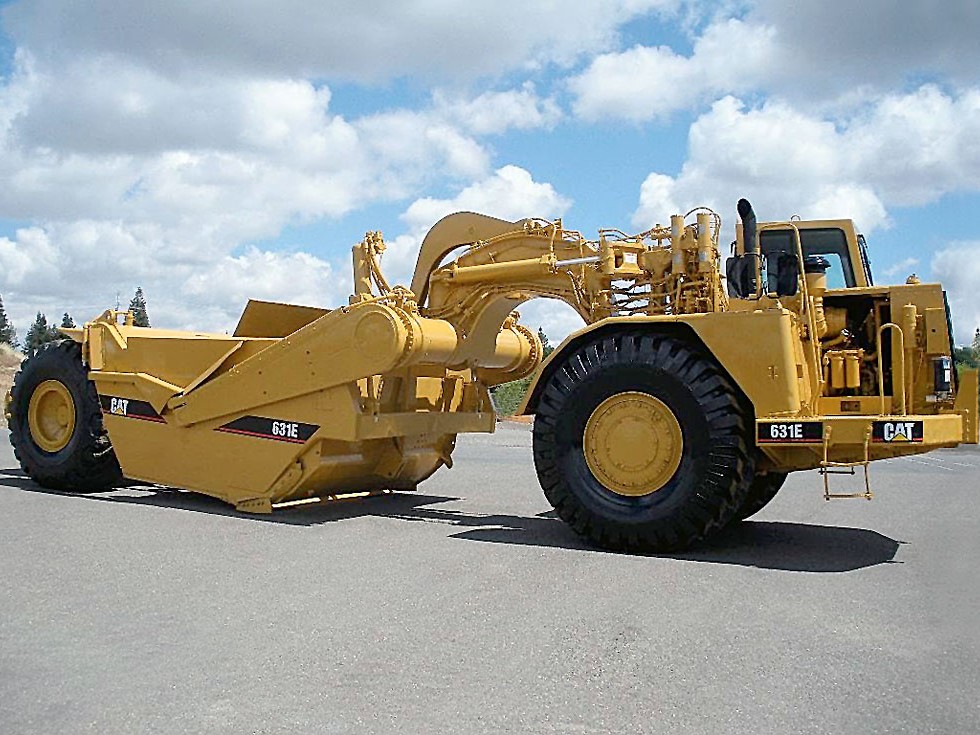 Wet or dry hire earthmoving scrapers